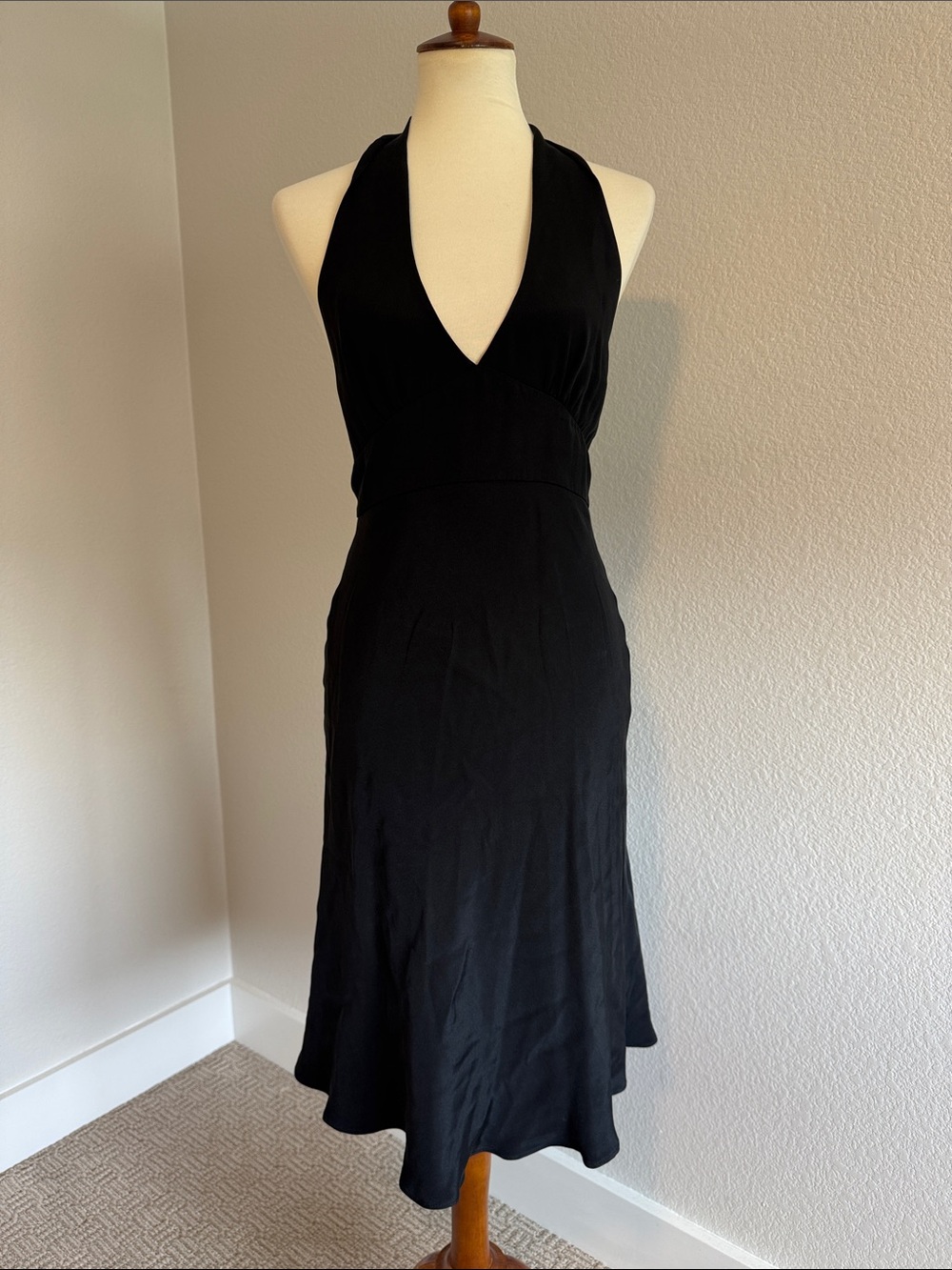 J.Crew silk 90s halter dress EUC